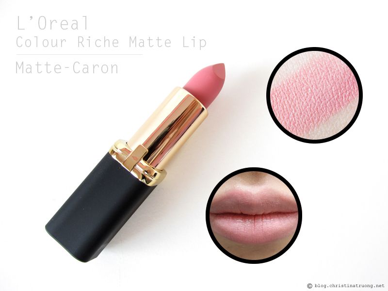 Loreal Color Riche Matte Lipstick Review and Swatches