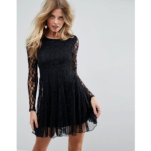 asos long lace dress