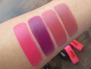 Nykaa So Matte Lipsticks Swatch