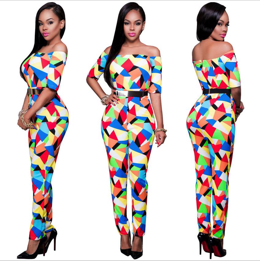 geomatric design jumpsuit