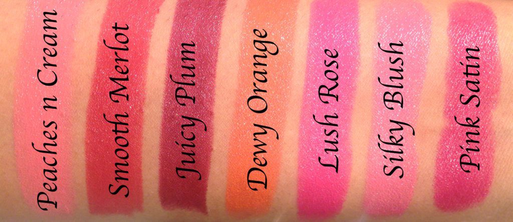 lakme absolute lipstick swatches argon oil