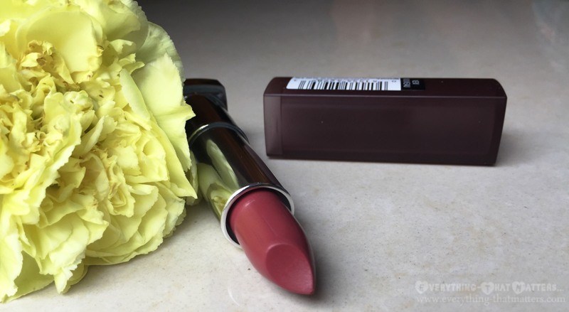 MaybellineColorSensationalCreamyMatteLipstickTouchofSpiceReview-2