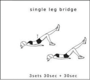 single leg bridge