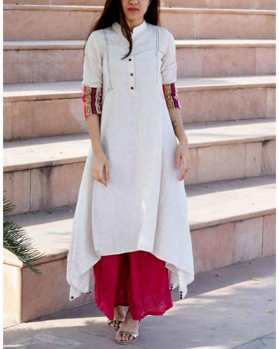 Asymmetric hemline Kurtis