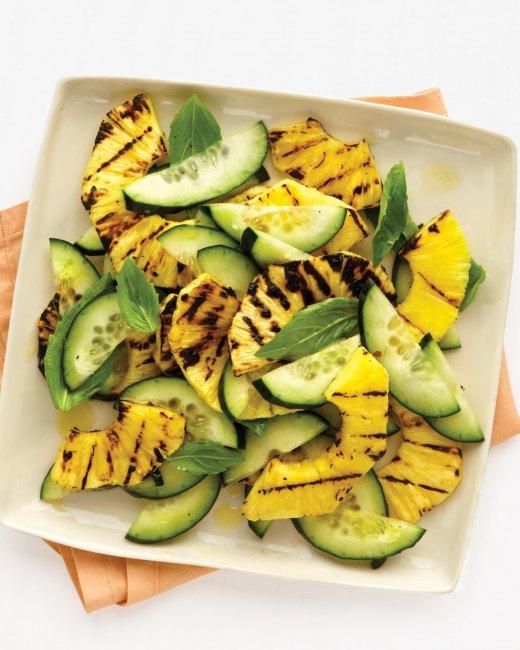 grilled fruits and vegetables