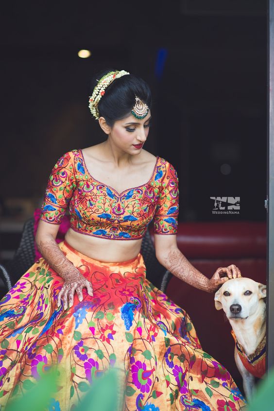 Maharashtrian lehenga: 