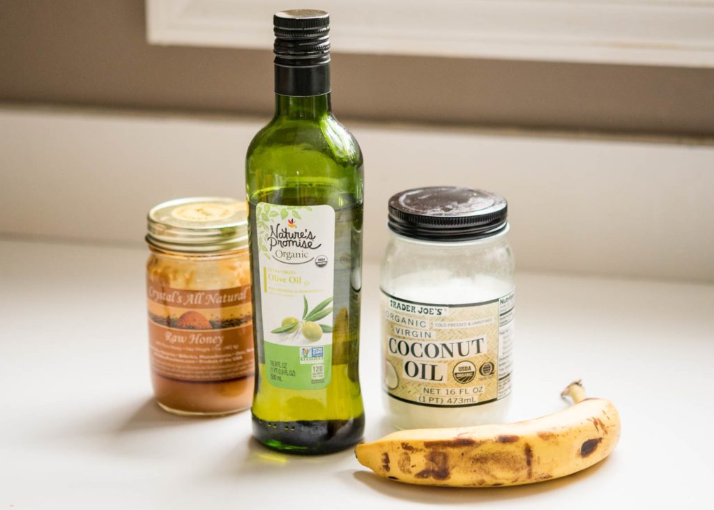 DIY-all-natural-hair-masks-coconut-oil-olive-oil-banana-honey-1-of-1-2