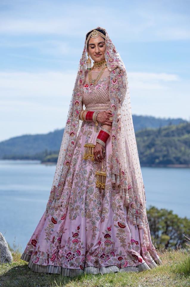 pink lehnga by manish