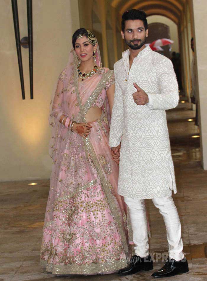 shahidkapoor-mirarajput wedding lehnga