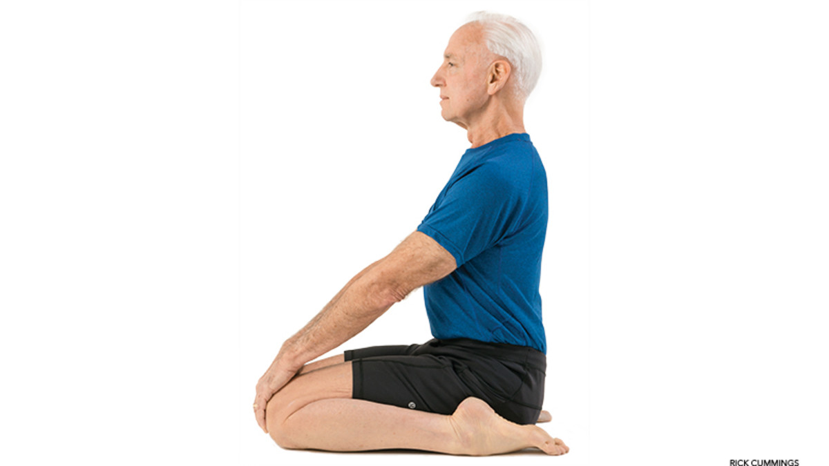 hero pose virasana