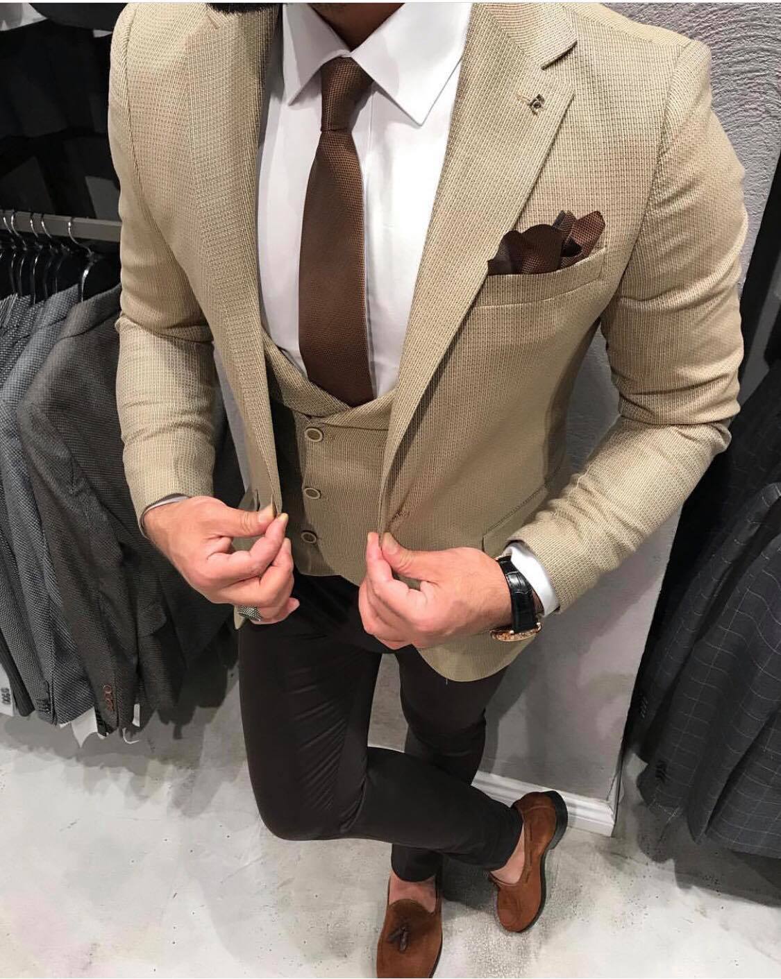 Latest suit style men 2019