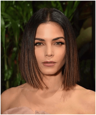 Sleek and Single length bob