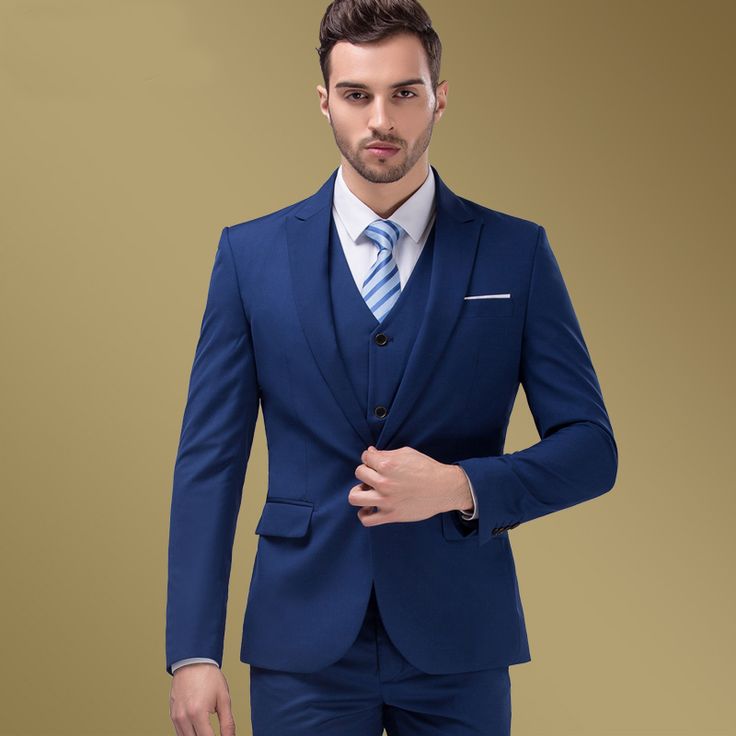 A Sophisticated Petrol Blue or Navy Suit