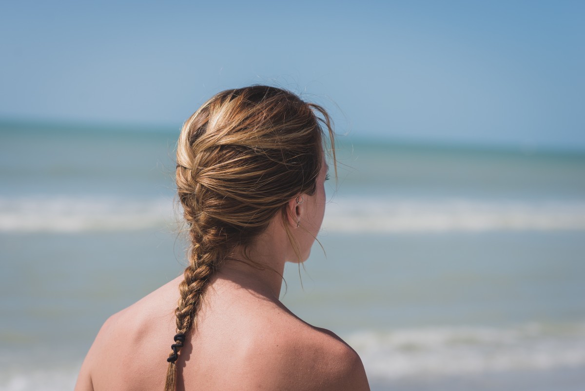 ocean beach braid woman hair 39531 2