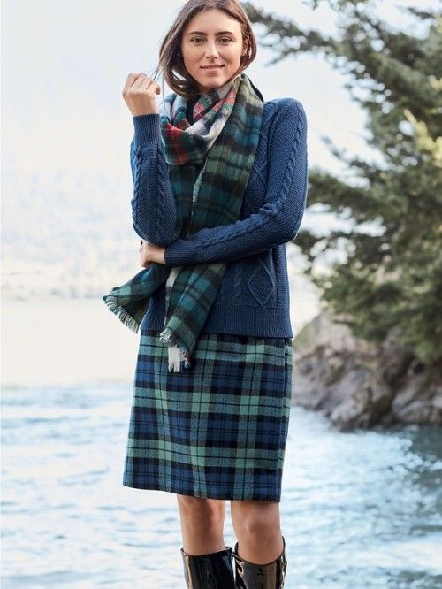 tartan dress in fashion