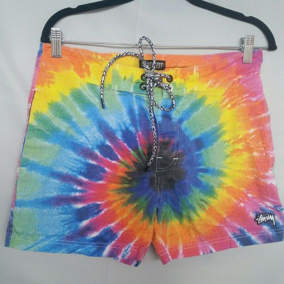 tie dye shorts men