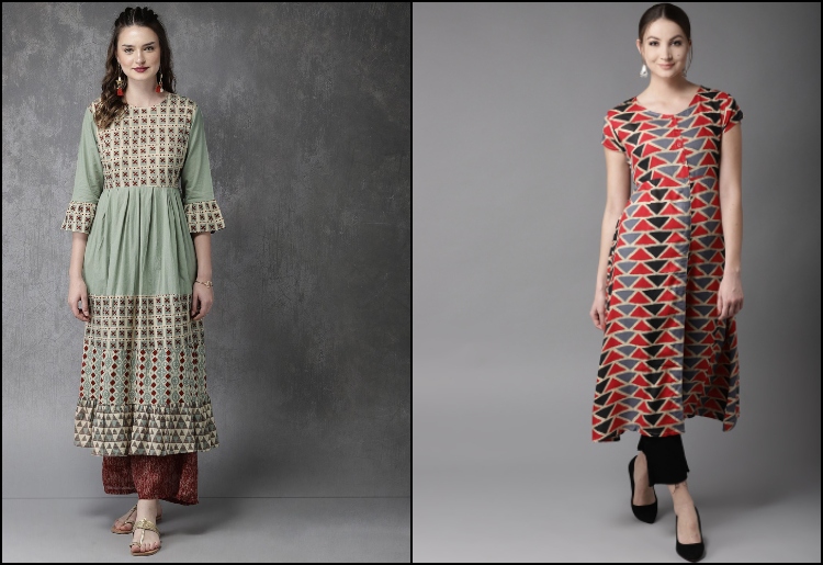 Geometric print kurtis