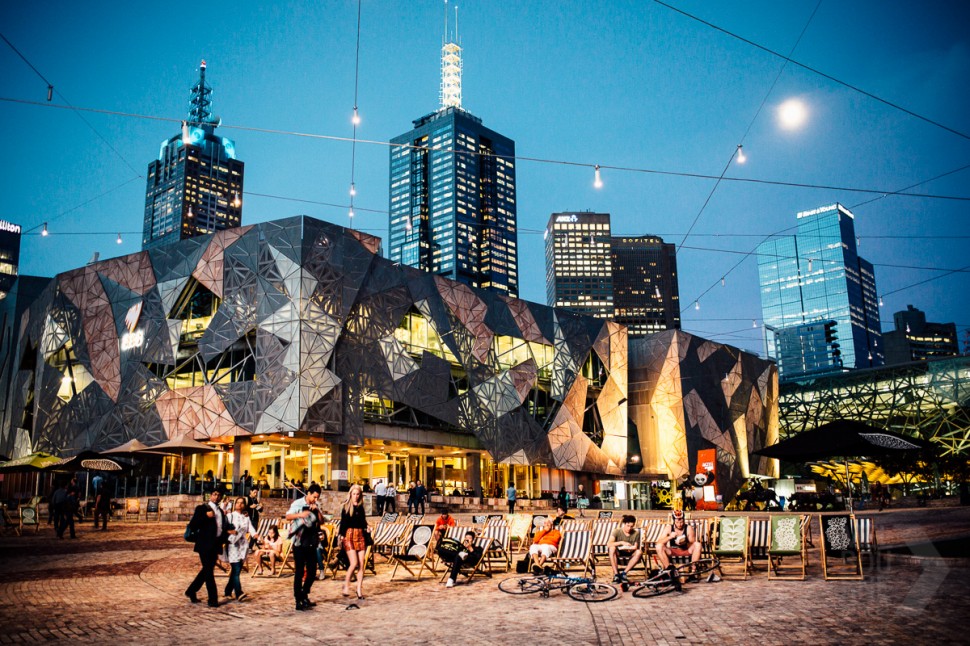 federation square in Melbourne