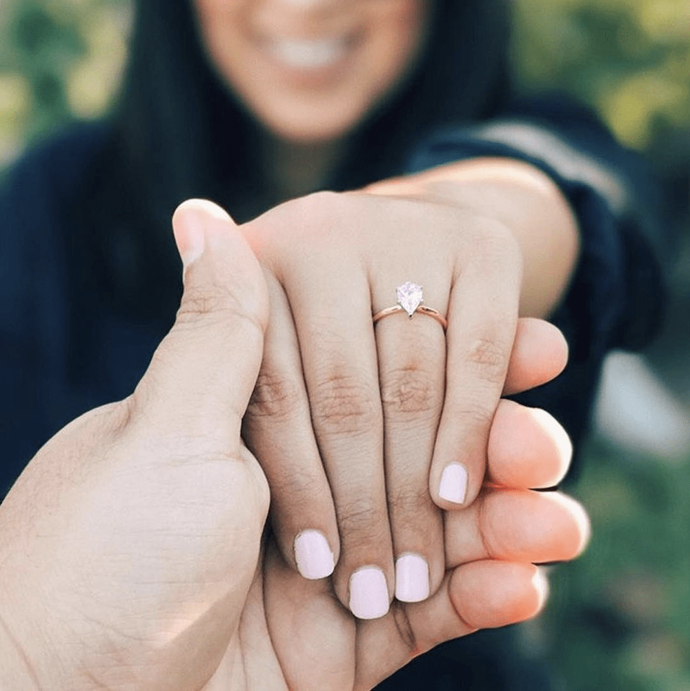 Pear Shape Diamond Engagement and Wedding Rings Best Proposal Ideas