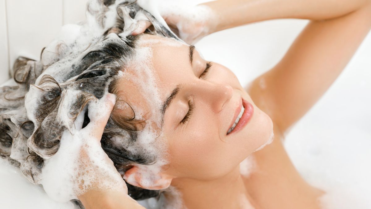 Girl Washing Hair