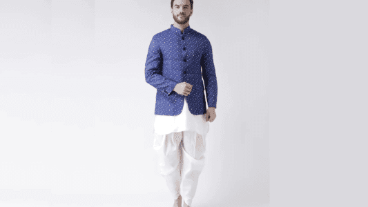 Blazer kurta and dhoti Fashion