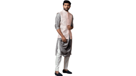 Jacket and skirt style kurta Indowestern Fits 