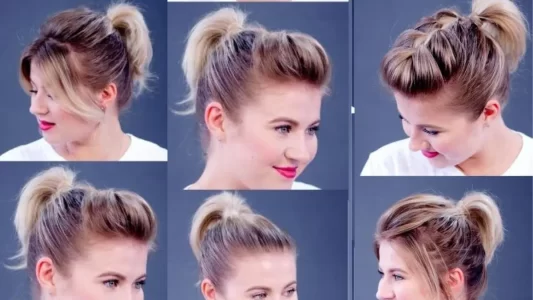 High Ponytail For Short Hair