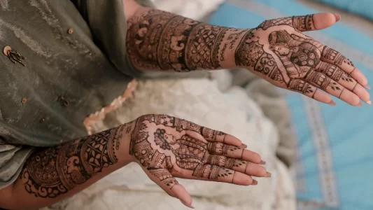 Bride & Groom Mehndi Designs