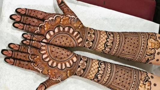 Symmetric Mehndi Designs